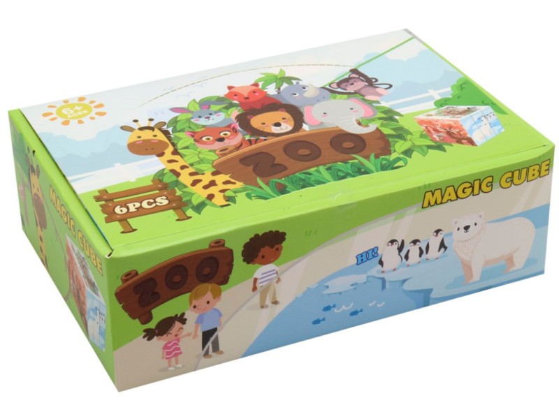 14738 - Kostka magická zoo, 5,7 x 5,7 cm