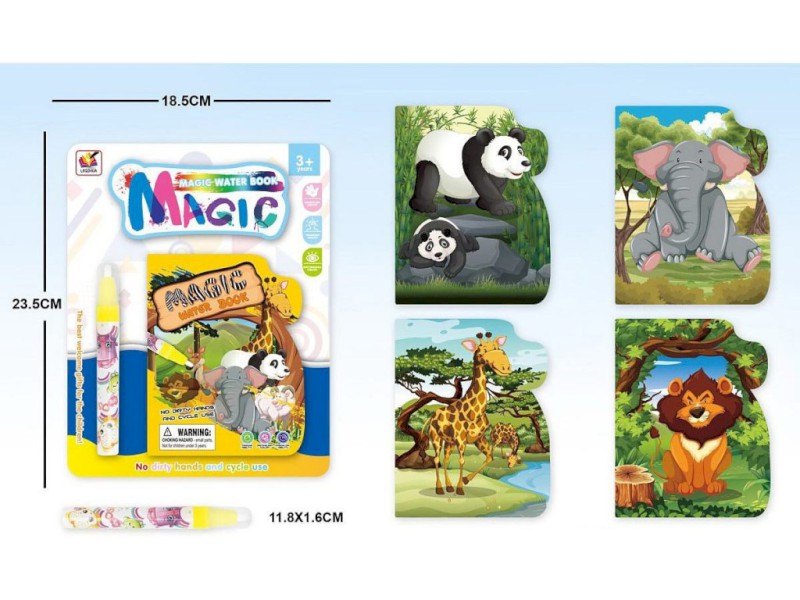 07864 - Kouzelné malování, zvířátka, 16 x 14 cm