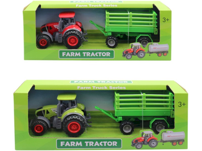 Traktor s přívěsem, 21 cm