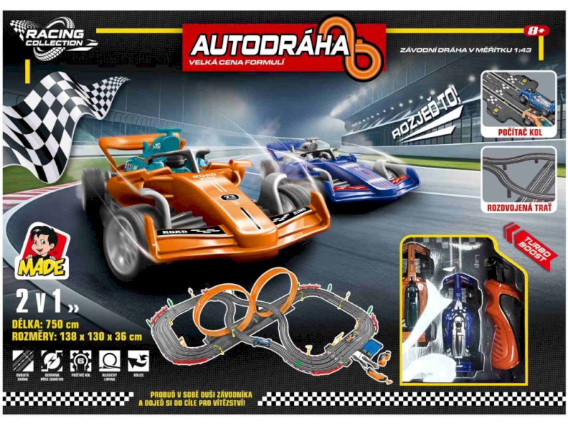 Autodráha s formulemi, 750 cm