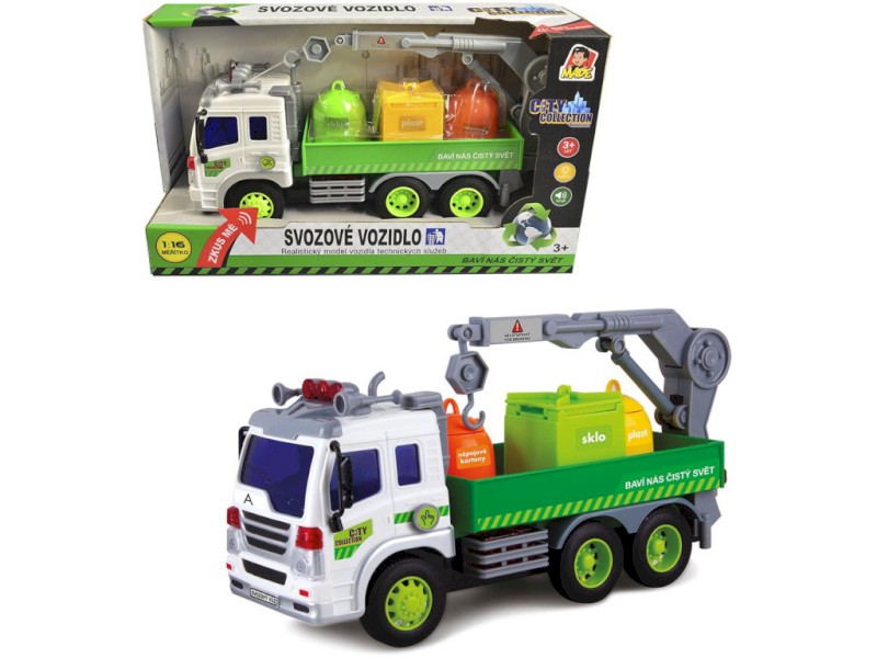 12575 - Auto popelářské na setrvačník, kontejnery na tříděný odpad