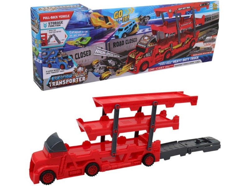 15857 - Auto nákladní, přepravní, 6 aut, 45 cm