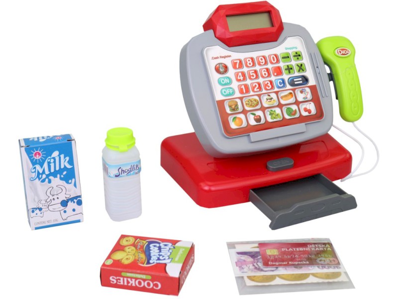 01784 - Pokladna na baterie, český design, 20 cm