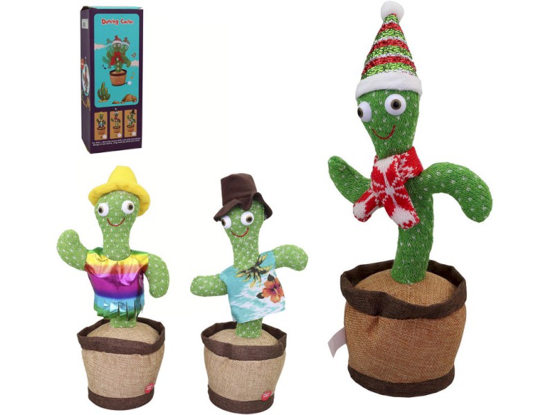 16193 - Kaktus tančící, světlo, 14 x 11 x 31 cm