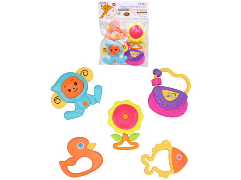 18141 - Chrastítka, 5 ks, 8,5 x 10 cm