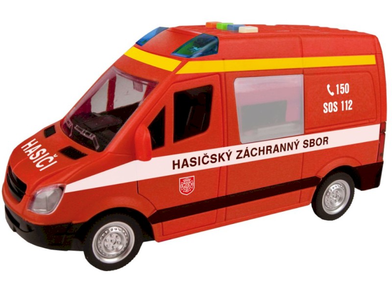 MaDe Hašičská dodávka na setrvačník se zvukem