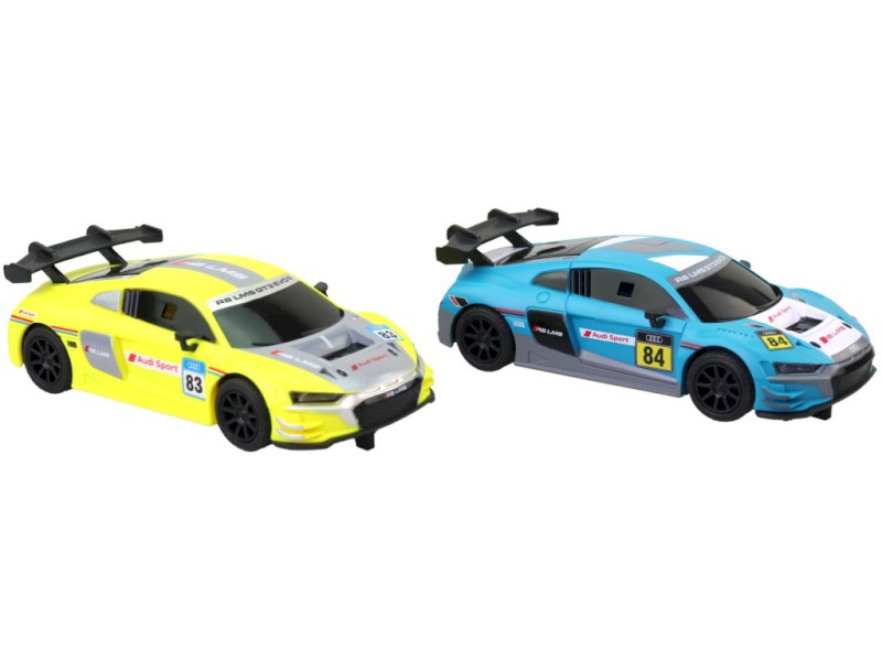Náhradní autíčka k autodráze s licencí Audi, v sáčku, 2ks