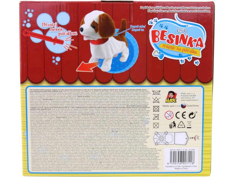 90711 - Pejsek Besinka s píšťalkou