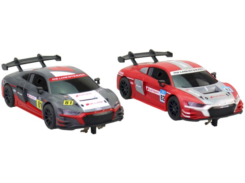 Náhradní autíčka k autodráze s licencí Audi, v sáčku, 2 ks Náhradní autíčka k autodráze s licencí Audi, v sáčku, 2 ks