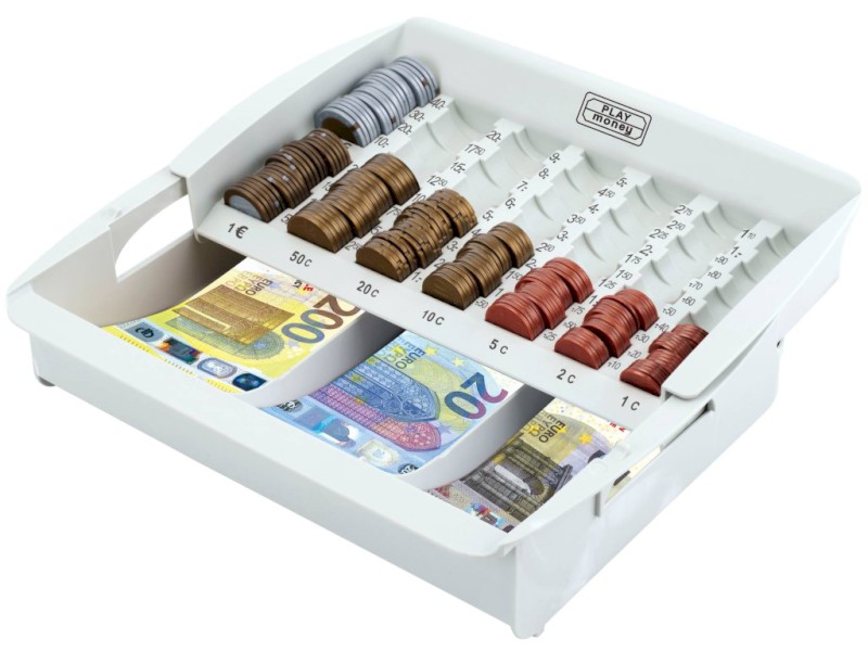 Box na peníze – organizér na euro mince a bankovky