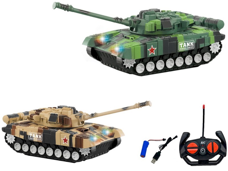 16041 - Tank na dálkové ovládání, světlo, zvuk, 11,5 x 20 x 9 cm