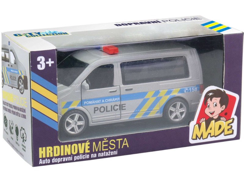 Auto, policejní dodávka, CZ design i box