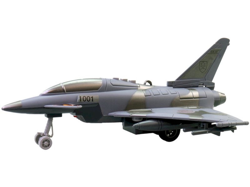 Made Stíhací letadlo SK na setrvačník na baterie se světlem a zvukem