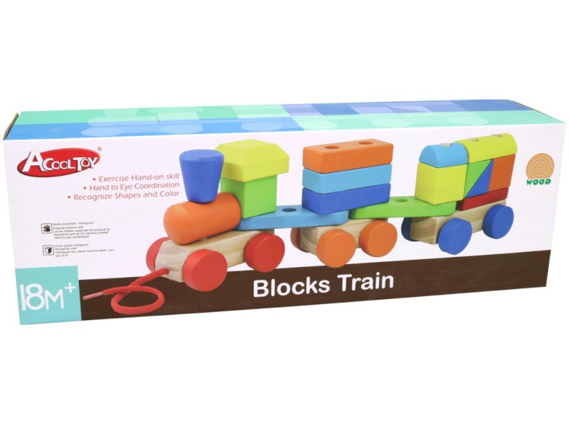 Dřevěné tahadlo vláček, 35 cm