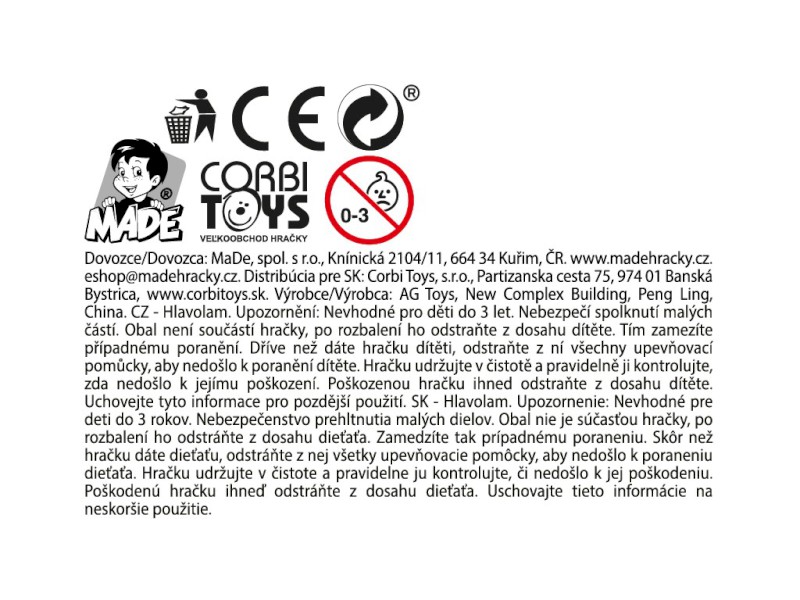 Hlavolam na kartě, 5 cm