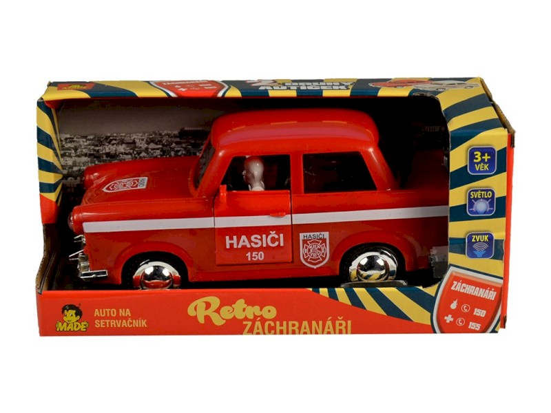 98529 -  Auto retro požární na setrvačník 6 x 17 x 8 cm