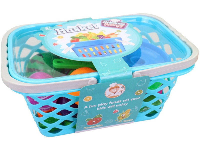 14987 - Kempingový košík s příslušenstvím,  25 x 17 x 12 cm