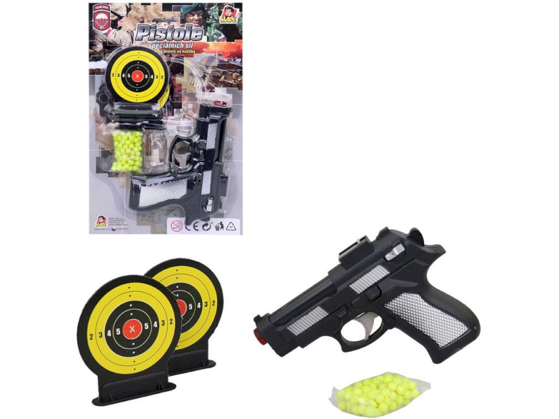 10717 - Pistole na kuličky se dvěma terči, 15 cm
