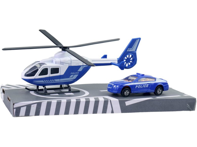 Záchranářská sada, vrtulník a auto