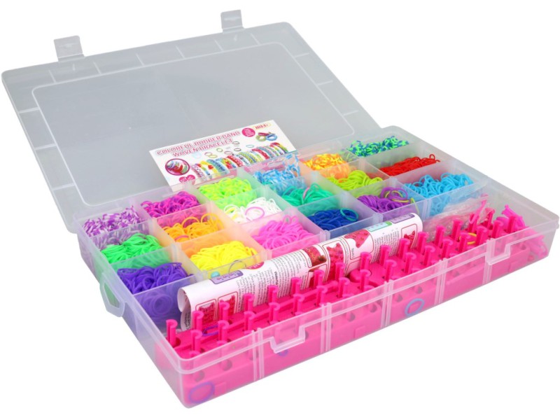 20961 - Gumičky k pletení v boxu 35 x 22 x 5 cm