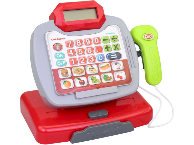 01784 - Pokladna na baterie, český design, 20 cm