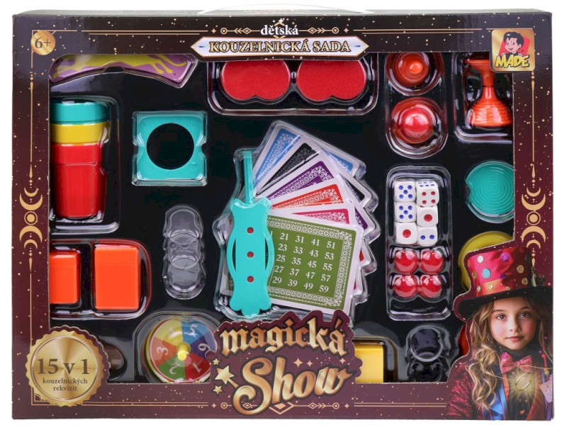 Kouzelnická sada 15v1 – Velký set kouzel pro děti