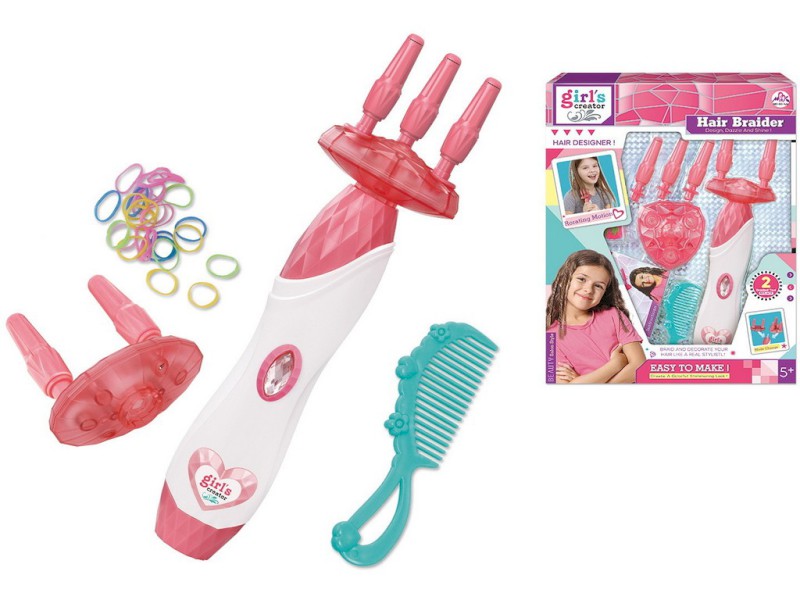 16099 - Souprava ke splétání vlasů, 25,8 x 5,2 x 33,8