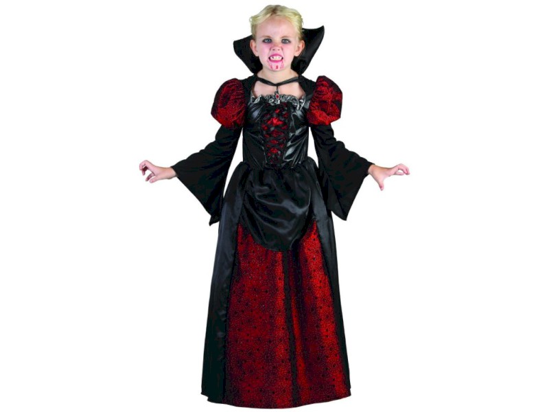 09175 - Šaty na karneval - upírka, 120 - 130 cm