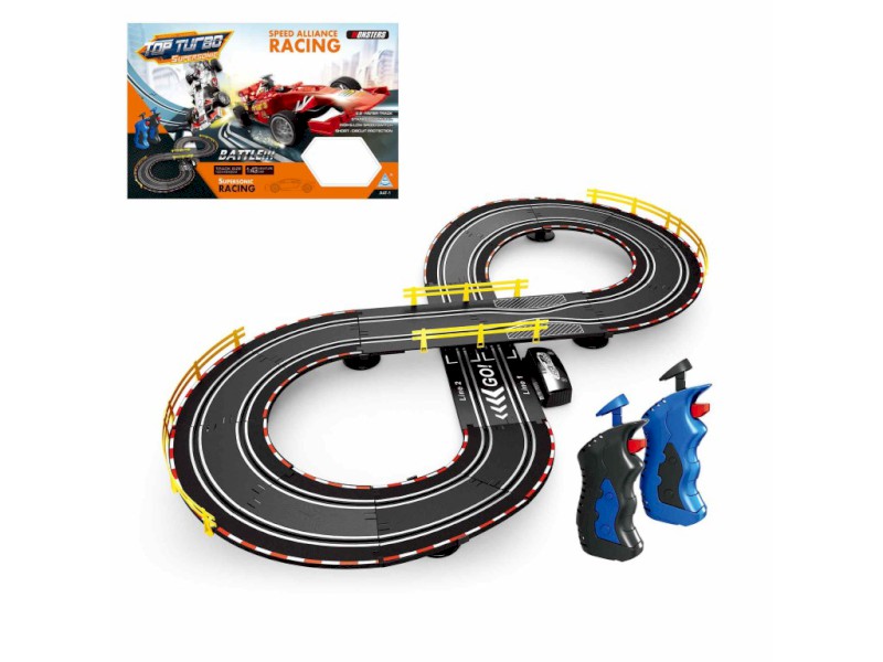 Autodráha, osmička, 100 x 48 x 9 cm, adapter