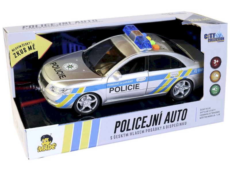 MaDe Auto Policejní s českým hlasem 24 cm