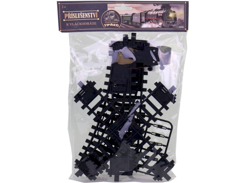 20535 - Koleje sada, 22 cm, 1 x křížení, 2 x vyhýbka, spojky