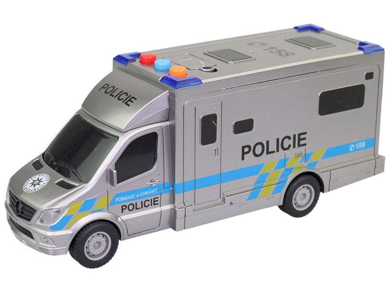 10709 - Auto policejní 19,5 cm, světlo, zvuk, na baterie