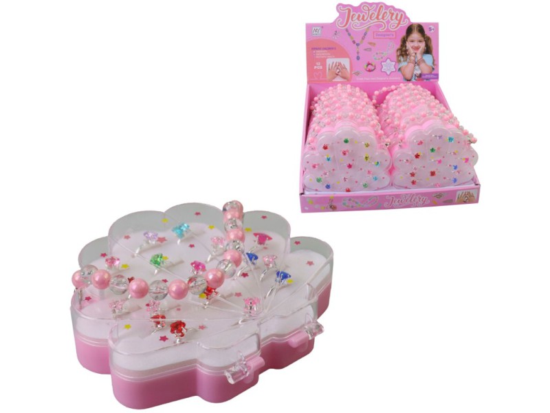 Prstýnky sada, 12 ks v display boxu, 14 x 1 x 13,5cm