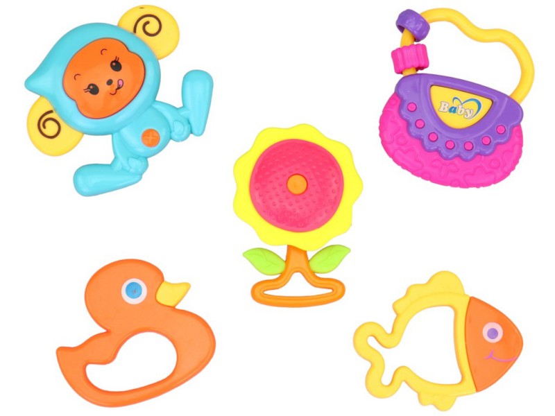 18141 - Chrastítka, 5 ks, 8,5 x 10 cm