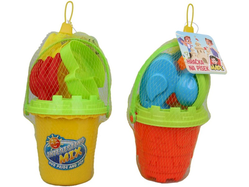 17554 - Souprava na písek, 6 ks, 13 x 11 x 20 cm, 16 ks display boxu