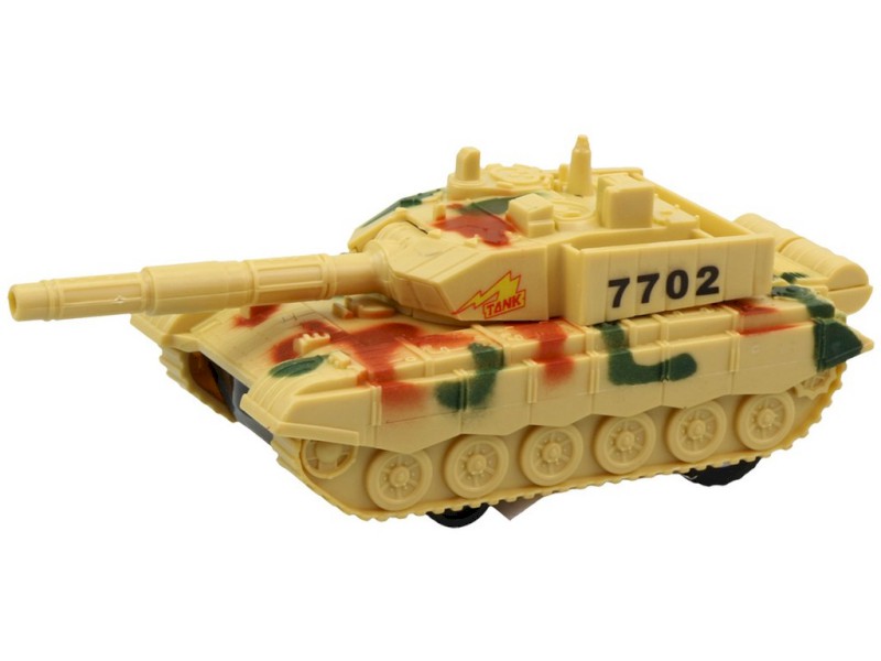 14693 - Tank na setrvačník, se světlem a zvukem, na baterie 16 x 6 x 6,5 cm