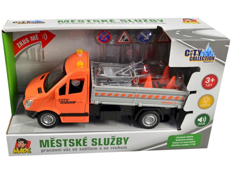 12409 - Auto dopravního značení na setrvačník, 24 cm