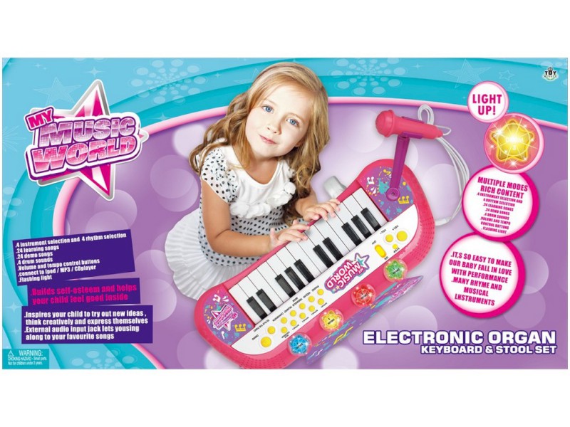 11695 - Epiáno na baterie se stojanem a s mikrofonem