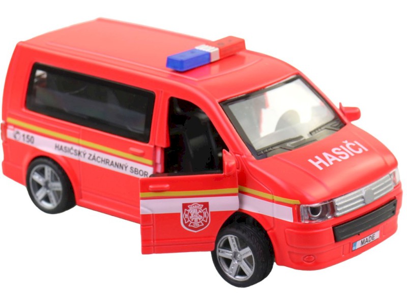 Auto, hasičská dodávka, CZ design i box