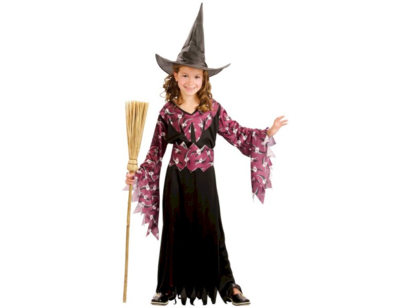 86157 - Kostým na karneval Čarodějka, 120-130cm