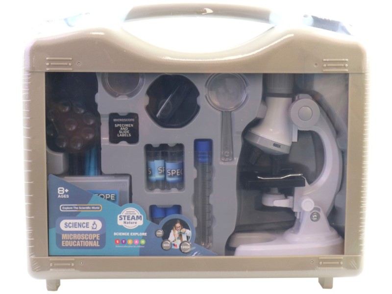 Mikroskop, 12,5 x 8 x 22cm