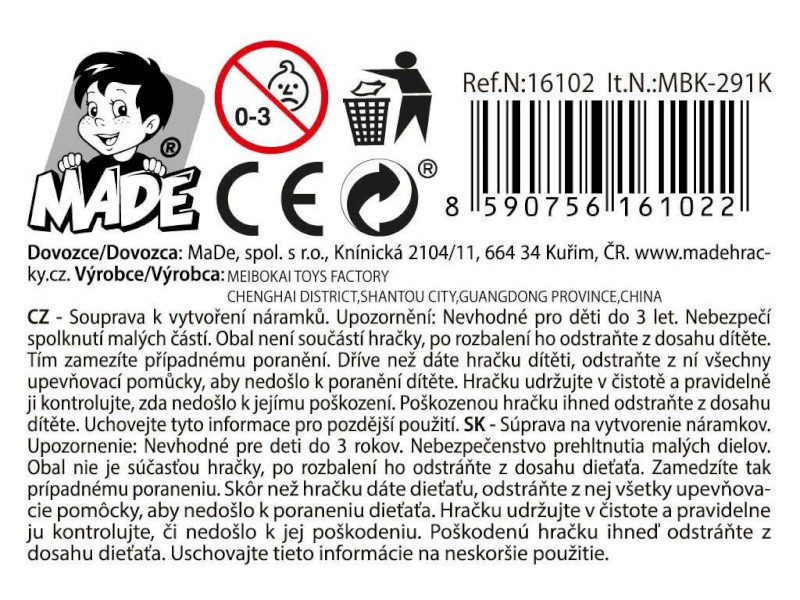 16102 - Kreatívní sada, tvoření doplňků, 38 x 28 x 6 cm