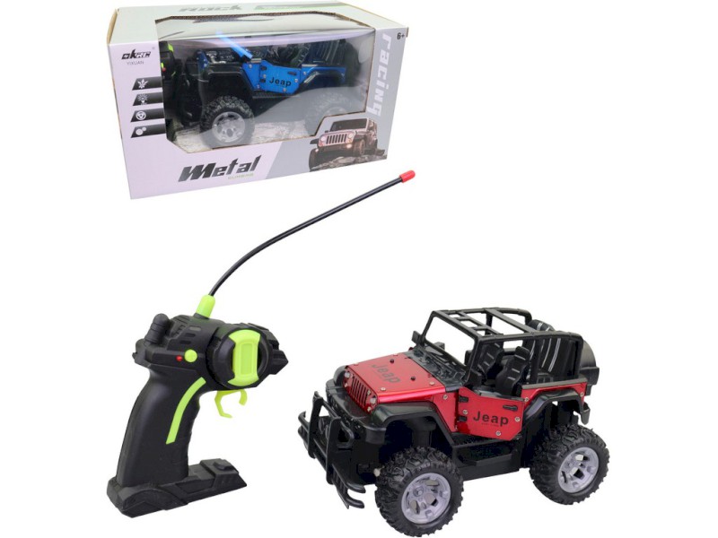 15758 - Jeep na dálkové ovládání, otvírací dveře, 13 x 20 x 12 cm