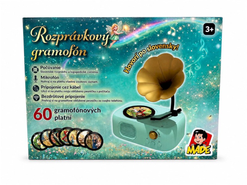 MaDe Kouzelný gramofon – 60 disků s pohádkami, písničkami a zvuky SK