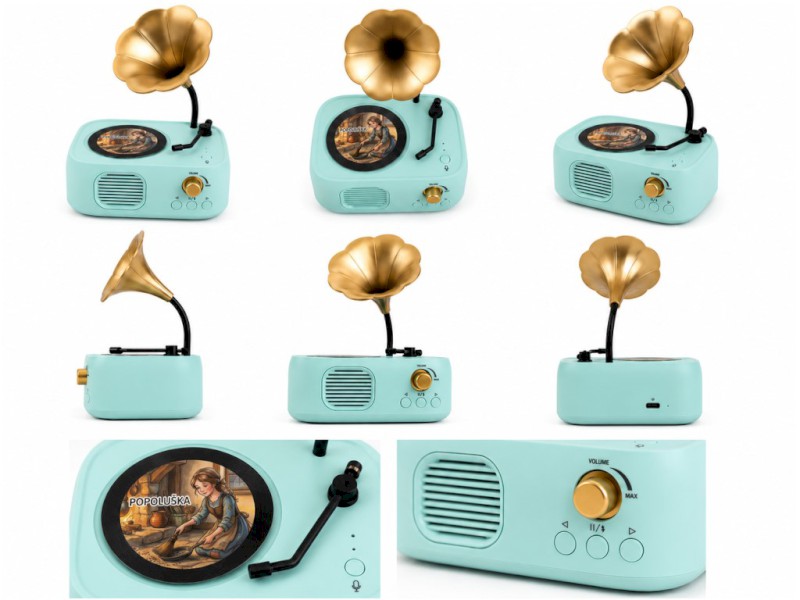 MaDe Kouzelný gramofon – 60 disků s pohádkami, písničkami a zvuky SK