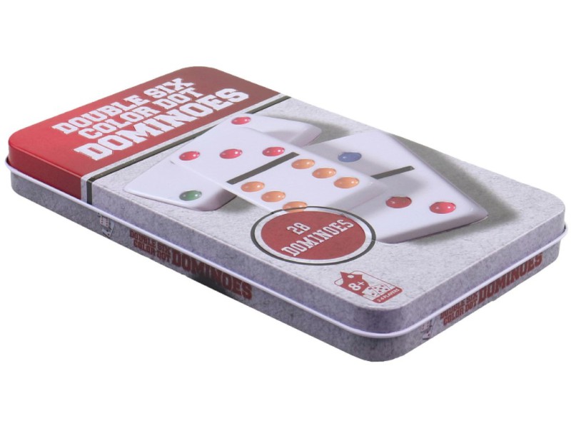 02516 - Domino v kovovém boxu 28 ks, 19x11cm