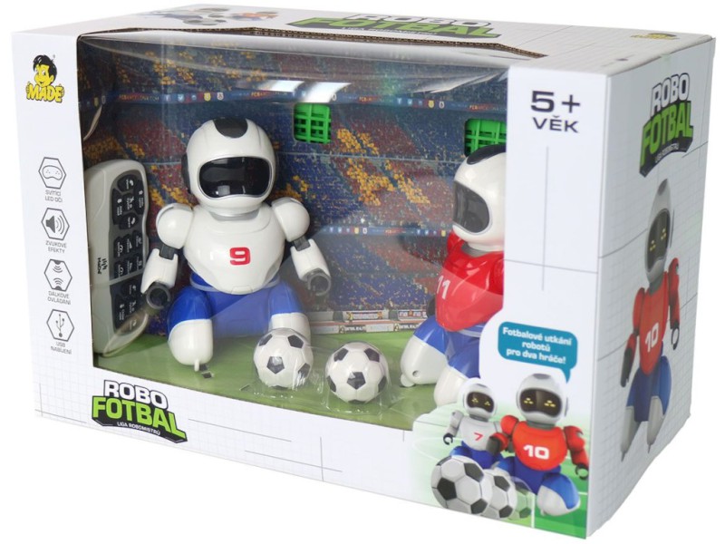 00925 - Robofotbal na dálkové ovládní, 2 ks + 2 branky, 36 x 24 cm