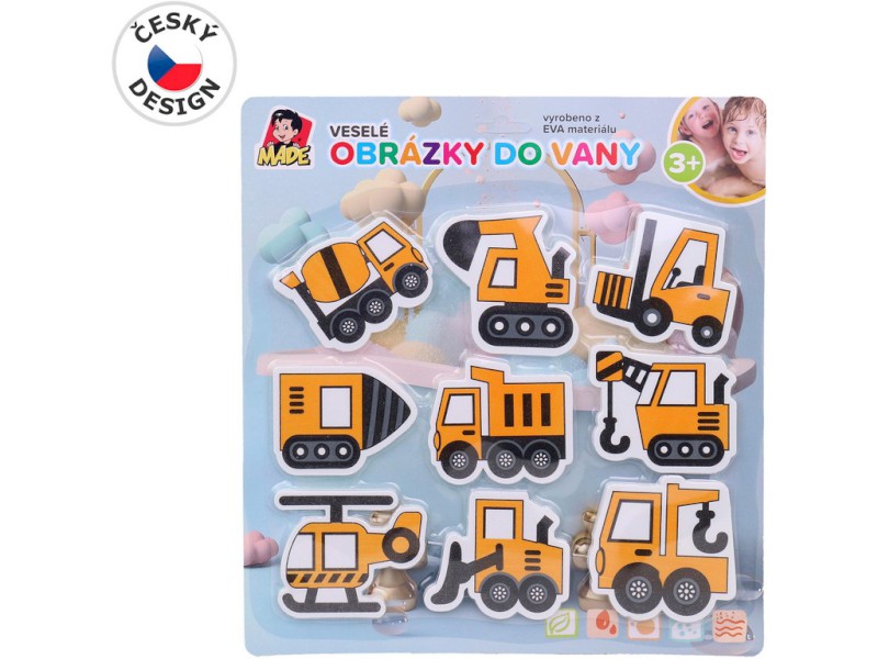 15274 - Hračka do vody - dopravní prostředky, soft, 29 x 1 x 31 cm