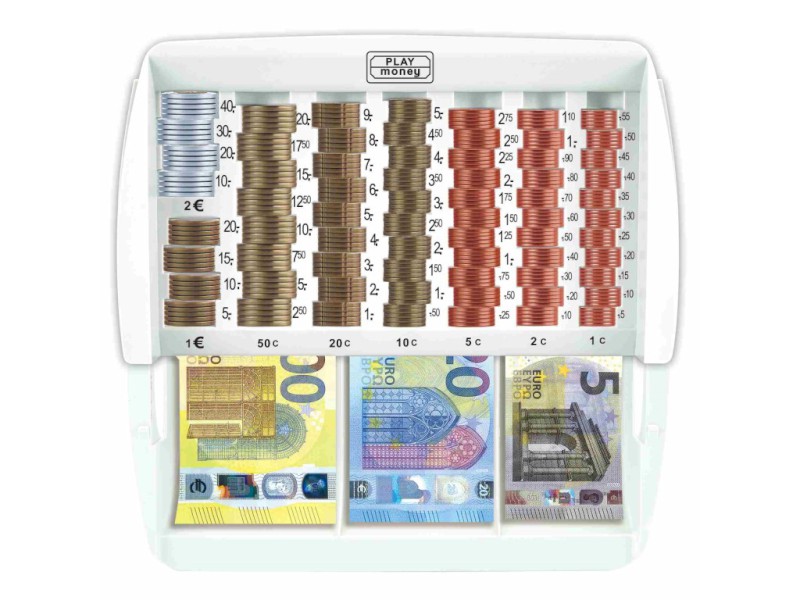 Box na peníze – organizér na euro mince a bankovky