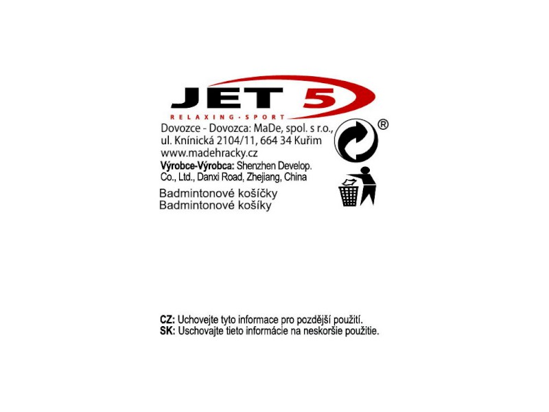 96947 - Košíčky 6 ks bílé barvy